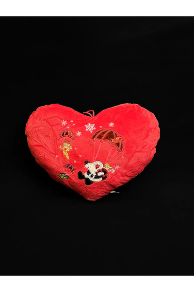 naniland.ro Pernă inimă Moș Crăciun cu parașută