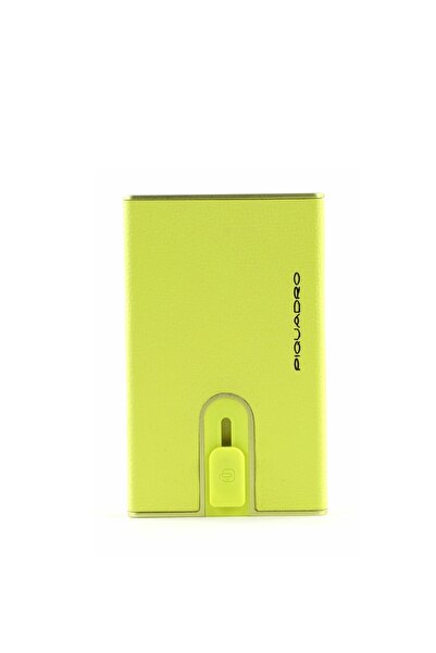 PIQUADRO Empire, Leather Card Holder, Square Sliding System, PP4825EMR-3, Green, For Men