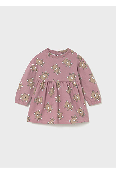 MAYORAL Pembe Kız Bebek Desenli Elbise 2916