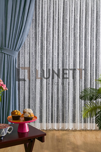 LUNETT HOME Indigo Blue Color Is Rare in the Market (1X2) Pleated Background Curtain Single Panel V9197