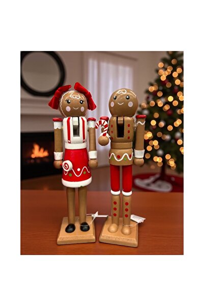 Xmas Διακοσμητικοί ξύλινοι στρατιώτες «Ζευγάρι μελόψωμο» - φιγούρες μελόψωμο,...