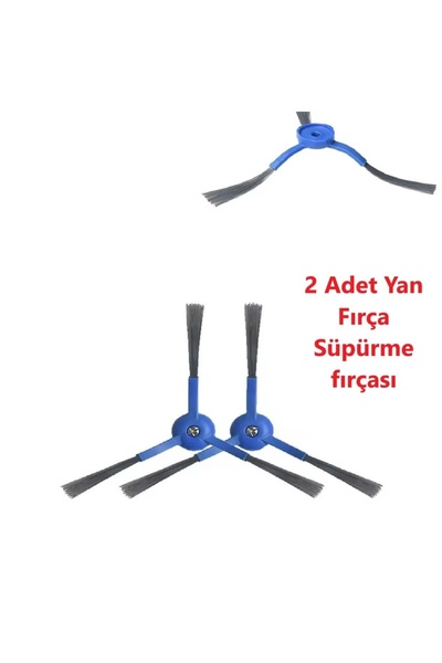 TECHPARTS Accesoriu Anker 2 bucăți pentru perie laterală pentru aspirator robot compatibil Eufy Robovac L70 (cu șurub)