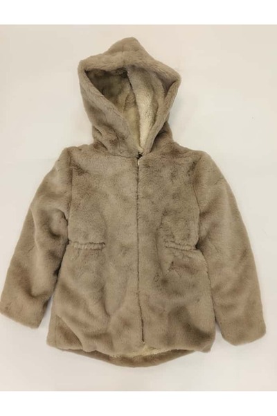 markam pink Girls' Coat with Elastic Waist, Hooded Welsoft, Plush Inside