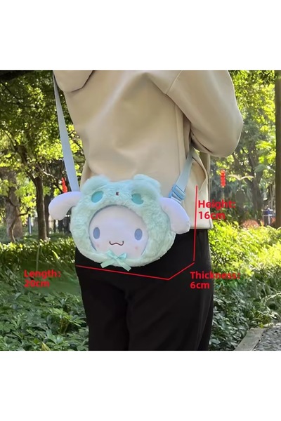 synshop Pochacco Cute Dog Plush Strap Adjustable Bag Gift