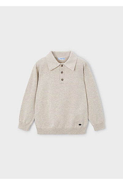 MAYORAL سترة محبوكة بياقة بولو للأولاد باللون البيج 4122