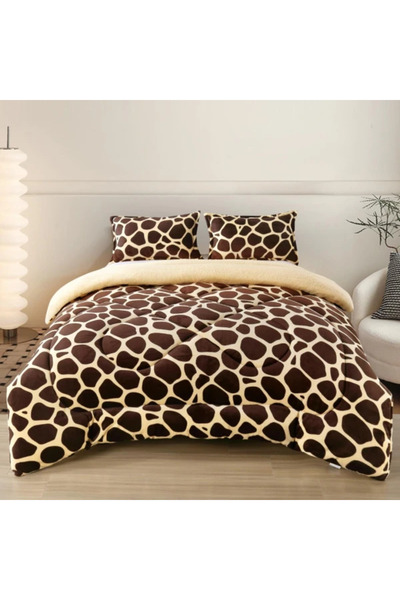 CumparaMisim Cocolino quilt with fur 200x230cm and 2 pillowcases 50x70cm