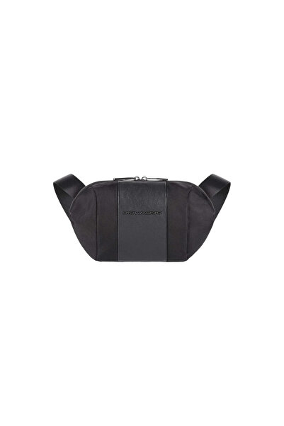 PIQUADRO Bum, Crossbody bag made of fabric, Black, CA5479BR2, 28 x 16 x 6cm, For men