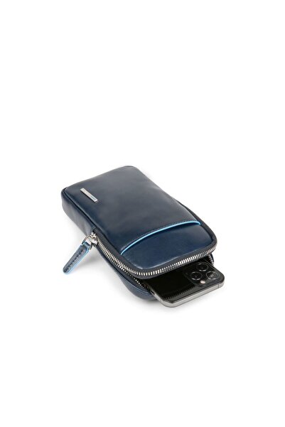 PIQUADRO , Piquadro, Leather Wallet, Phone Holder, Black, For Men