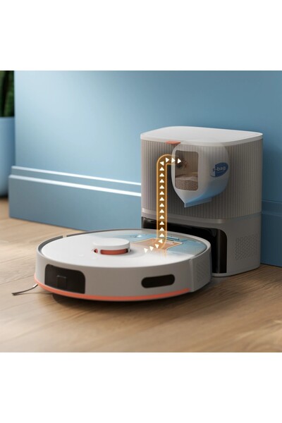 Philips Yeni 5000 Serisi Islak+Kuru Robot Süpürge, Yüksek Emiş Gücü, Otomatik BoşaltmaLazer Teknolojisi