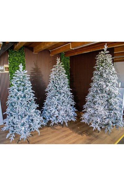 Selgot Brad de Crăciun artificial Alpine Elite, 180 cm, împodobit cu zăpadă – ramuri 2D+3D, 700 de vârfuri, cu balamale