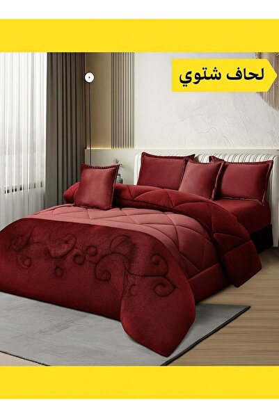 MİNG Lİ Royal 6-Piece King Winter Reversible Velvet & Fur Duvet Set 230x250 cm