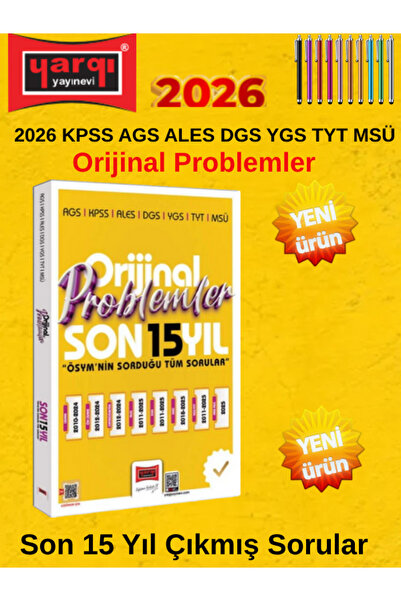 Yediiklim Yayınları 2026 AGS ALES DGS YGS TYT MSÜ Orijinal Problemler Son 15 ...
