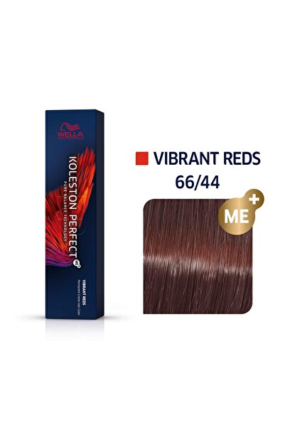 Wella Professionals , Koleston Perfect Me+, Permanent Hair Dye, 66/44 Dark Blonde Intense Red, 60 ml