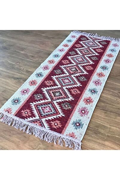 Casa de vis Online Traditional style carpet, cotton with jute, Casa De Vis Online, red, 80 x 300 CM