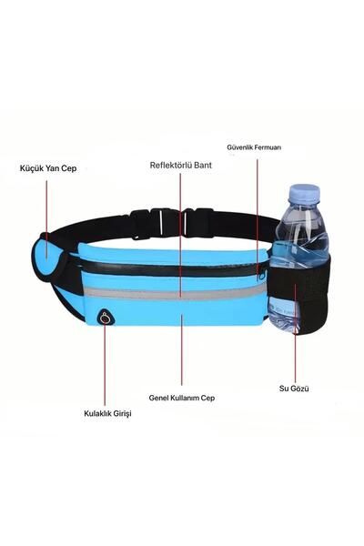 DeNors Waterproof, Fluorescent, Adjustable Sports Waist Bag and General Use 3...