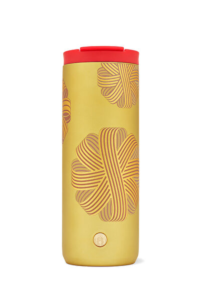 Starbucks Stainless Steel Thermos New Year Special Gold Color 473ml
