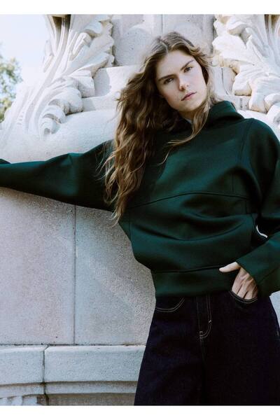 MANGO Woman Geniş kesimli kapüşonlu