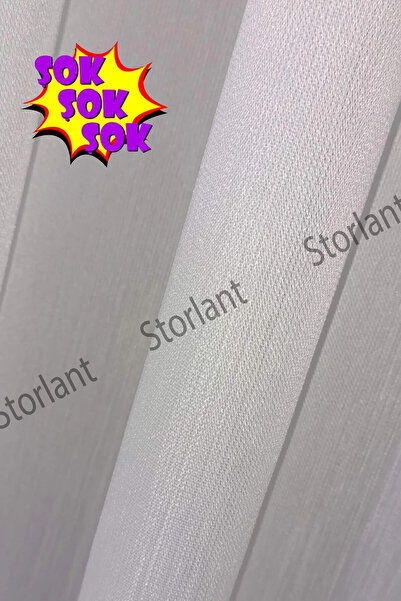 Storlant Matte Bamboo Heavy Weight 1/3 Pleated No-Iron Tulle Curtain |   Simple and High-Quality Weaving