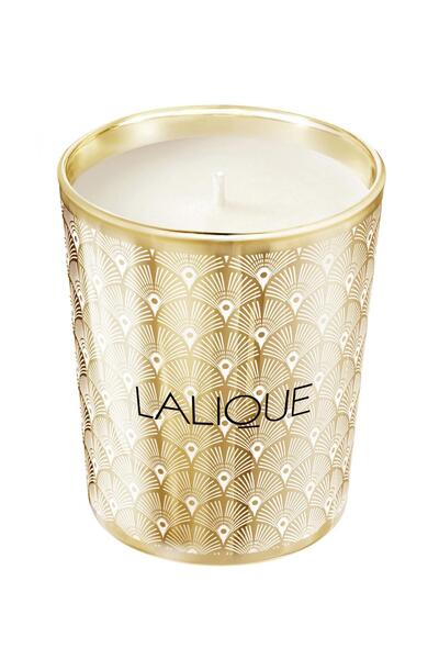 Lalique Noir Premier - Plume Blanche 1901, Lumânare parfumată cu aromă floral...