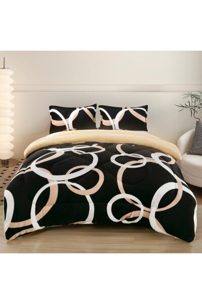 CumparaMisim Cocolino quilt with fur 200x230cm and 2 pillowcases 50x70cm