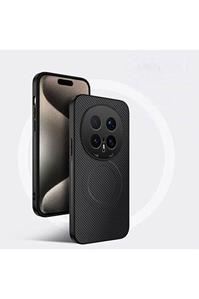 Generic Magnetic Case for Honor Magic 8 Pro 5G , Premium Twill Texture ，Fashion Shockproof Back Cover