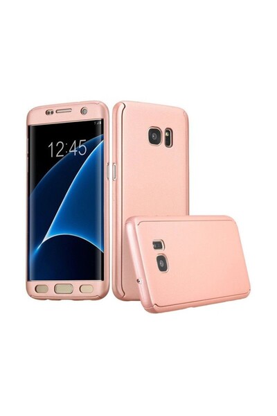 dalip Husă completă pentru Samsung Galaxy A8 2018, roz + folie de protecție