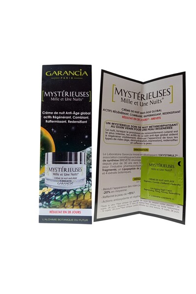 GARANCIA Mysterieuses Mille et Une Nuits, Anti-aging, Night, Cream, For face, 1 ml *Sample