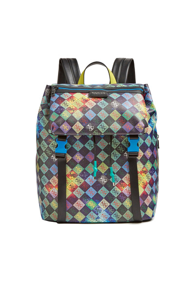 Guess , Salameda, Polyester, Textile Backpack, Black, Laptop Compartiment, HMSLSPP0305, Unisex