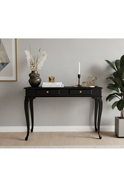 Wooding Mobilya 100 Cm Masif Lükens Siyah Dresuar