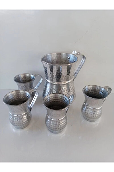 TAT METAL Aluminyum Sürahi ve Bardak.