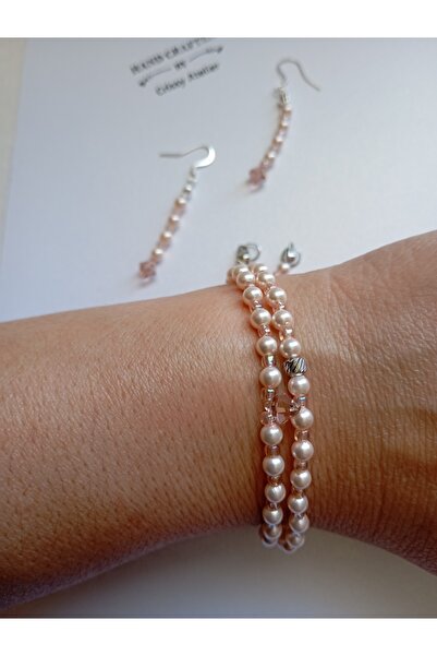 OEM - Set of synthetic pearls and Swarovski crystal
