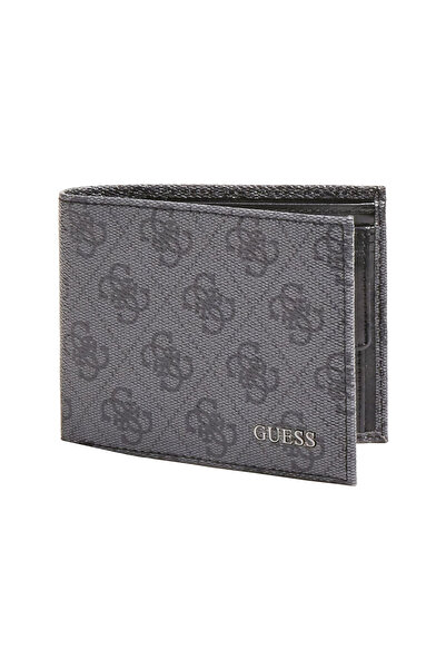 Guess , Vezzola, Textile Wallet, Small Billfold, SMVEZZPOL22, Black, For Men