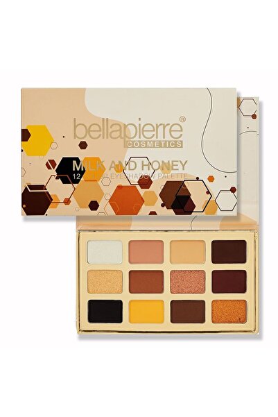 Bellapierre , Milk & Honey, Eyeshadow Palette, 12 Shades, 25 g