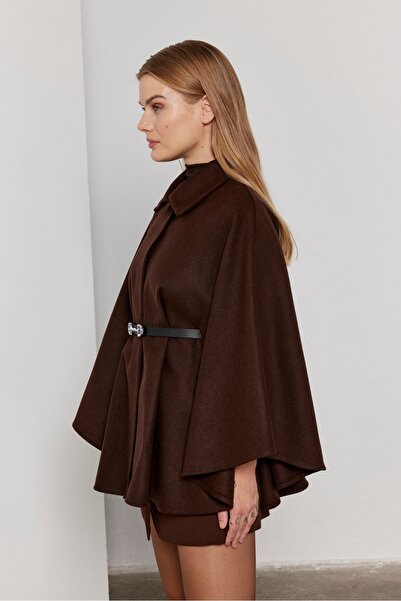 SevdeUgur Brown Oversized Poncho / Hijab Tunic - Sevde Ugur