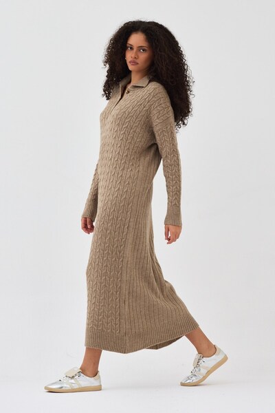 QANU Lalezar Knitwear Dress Mink