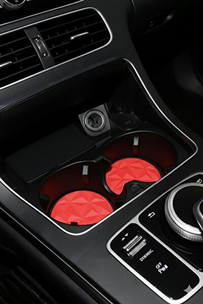 Çiçek Antalya 2-Pack In-Car Cup Holder Car Cup Holder Car Coaster Car Interior Accessory with Mirror Effect