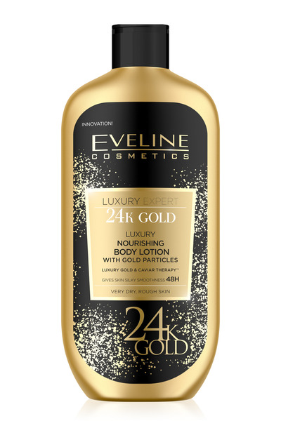 Eveline Cosmetics Luxury Nourishing Body Lotion with Gold Particles Eveline