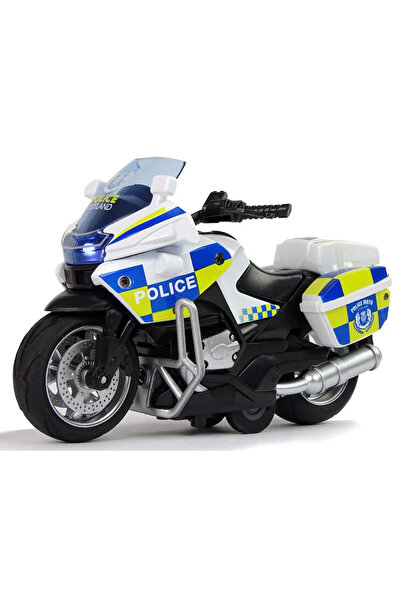 JPT Играчка полицейски мотоциклет със звук и светлини, 14 см