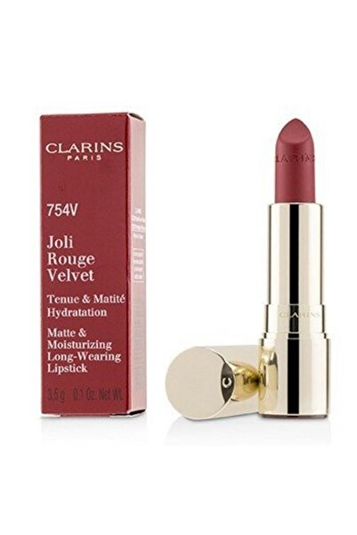Clarins Clarins, Joli Rouge, Velvet, Cream Lipstick, 754V, Deep Red, 3.5 g