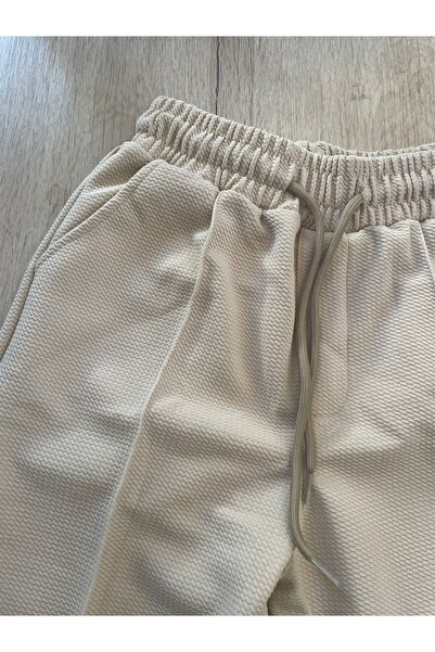 BOYRAZ Παντελόνι με ελαστικές τσέπες από άνετο ελαστικό πλεκτό ύφασμα με μπρο...