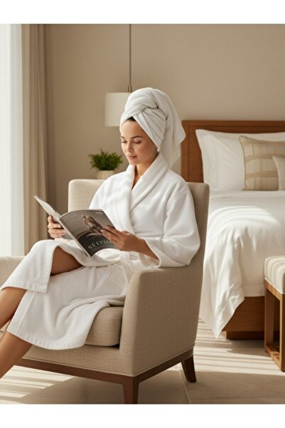 embays collection Curly Bathrobe, Shawl Collar Bathrobe, 100% Cotton Women / Men Unisex Bathrobe, Sauna Hotel Spa Bathrobe