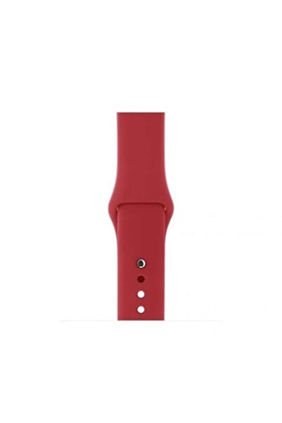 Bibilel Curea din silicon pentru Apple Watch, compatibilă cu 42/44 mm, Sangri...
