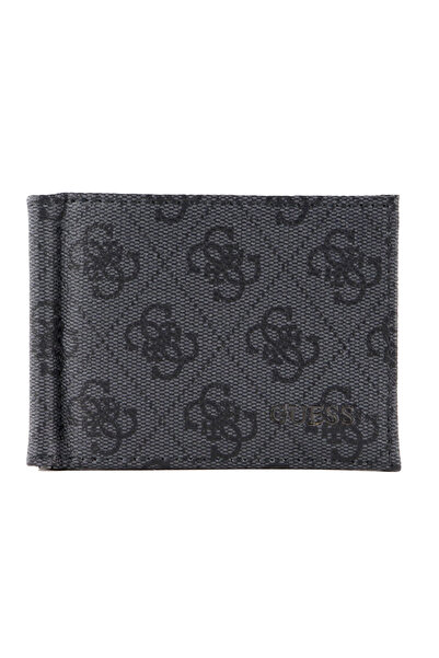 Guess Guess, Vezzola, Textile Wallet, Coin Holder, SMVEZLLEA23, Black, For Men
