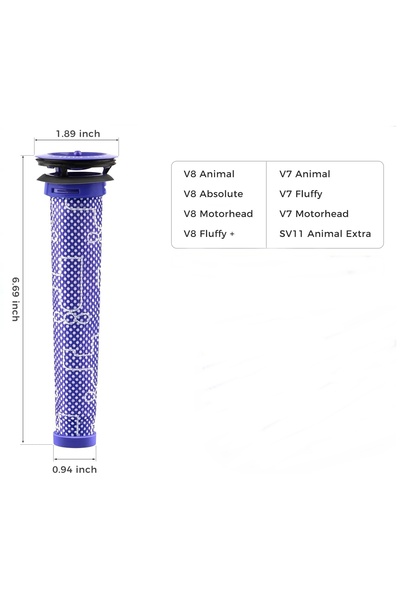 Rovexa Προ-φίλτρο συμβατό με ασύρματο Dyson V7 V8 1 τεμάχιο