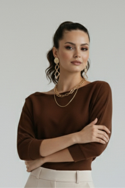 Windy Island Γυναικεία μπλούζα με λαιμόκοψη και ανοιχτό ώμο