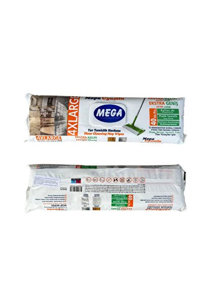 MEGA 3 x Wet Floor Wipes with Vinegar and Baking Soda, 40 pcs