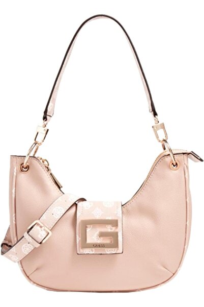 Guess Brightside, Polyurethane, Fabric bag, Large hobo bag, Blush, For women