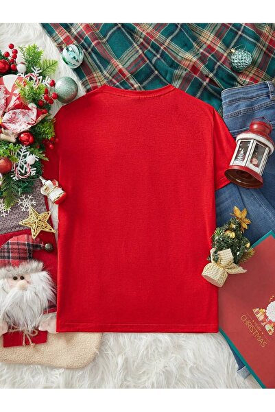 PALPİTO Women's Cookie Cup Printed Oversized T-Shirt