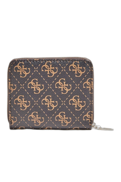 Guess , Camy, Textile Wallet, SLG Small Zip, Brown, For Women