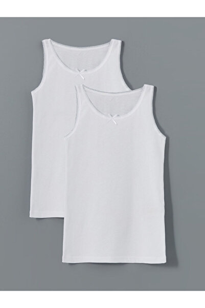 LC Waikiki Sparkling Selections from Shining Store |   Crew Neck Girl's Undershirt 2-Pack